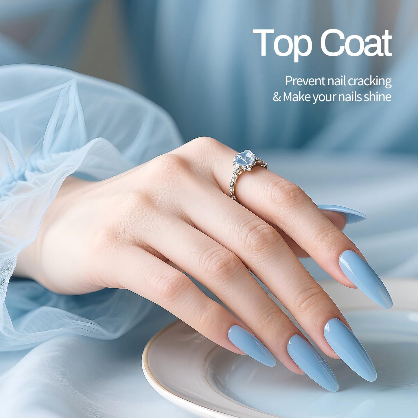 JODSONE 3Pcs 10ml Top Coat Base Coat Nail Primer Set No Wipe Gel for Long Lasting Manicures Nail Primer Enhances Adhesion Requires U V Lamp Curing