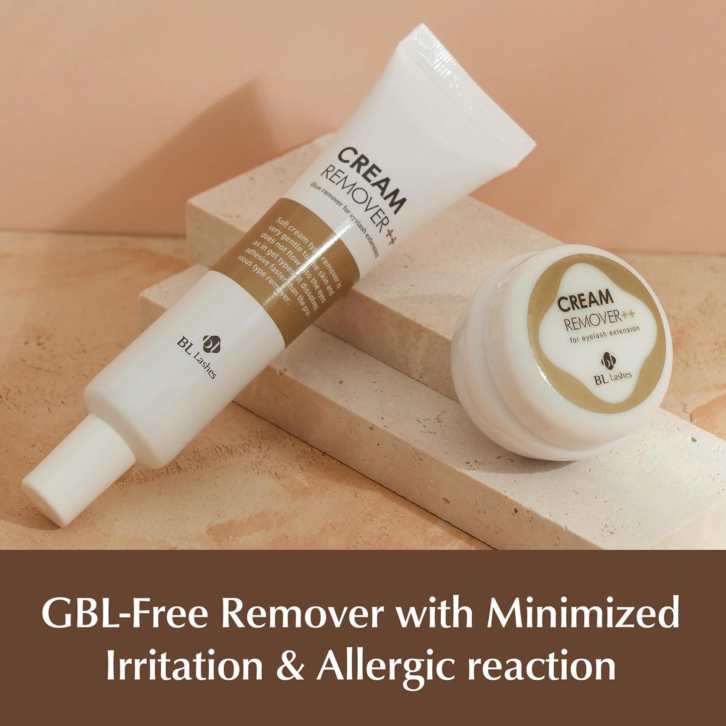 BL Lashes Eyelash Extension Remover, Dissolves Powerful Lash Extensions within 2-3 min, Fast Lash Extension Glue Remover, Low Irritation Cream Remover for Sensitive Skin, Jar Type (20g)