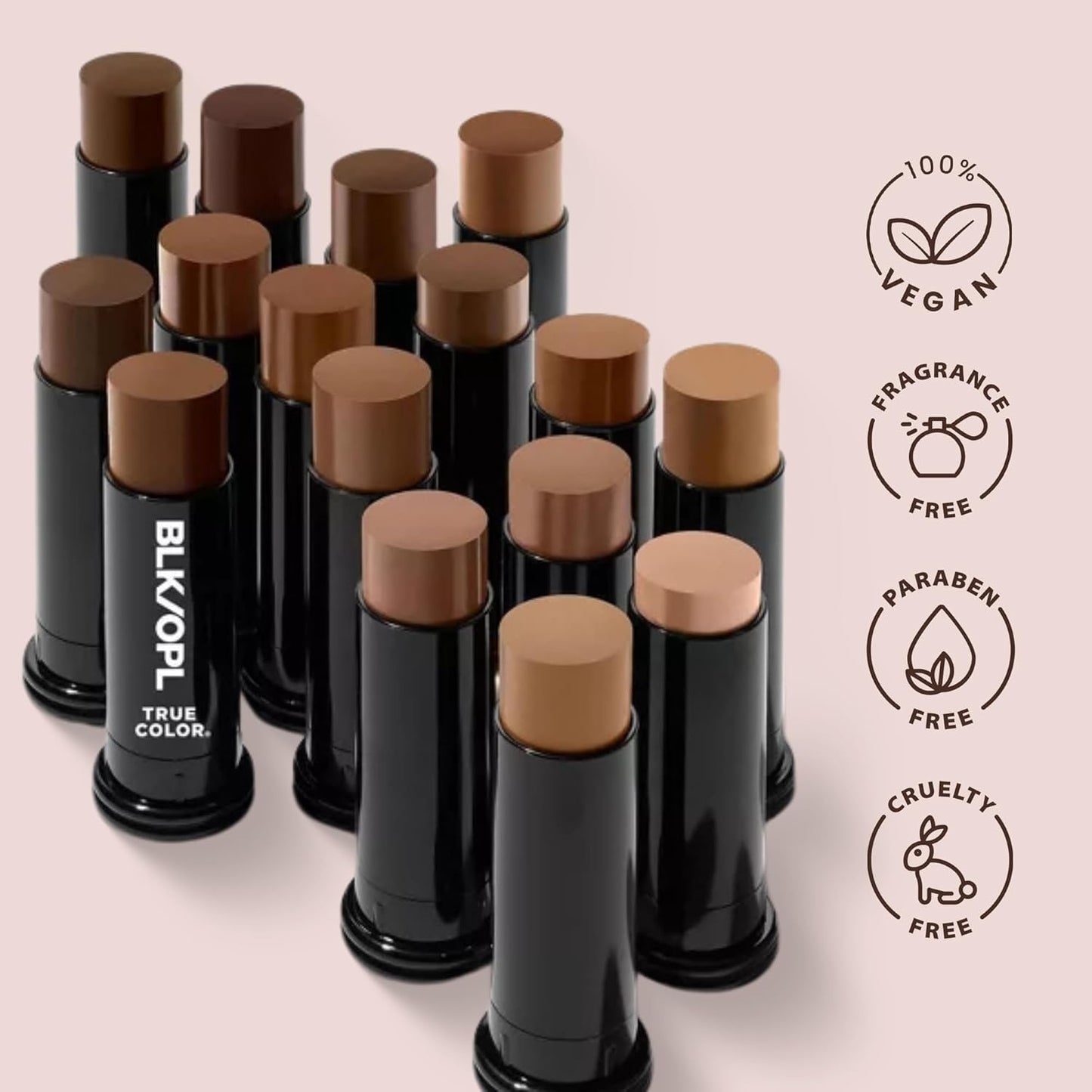 BLK/OPL Skin Perfecting Foundation Stick, SPF 15 Buildable & Blendable Face Foundation Makeup with Matte Finish - Full Coverage, Color Correcting & Sculpting - Hypoallergenic (Java Dream)