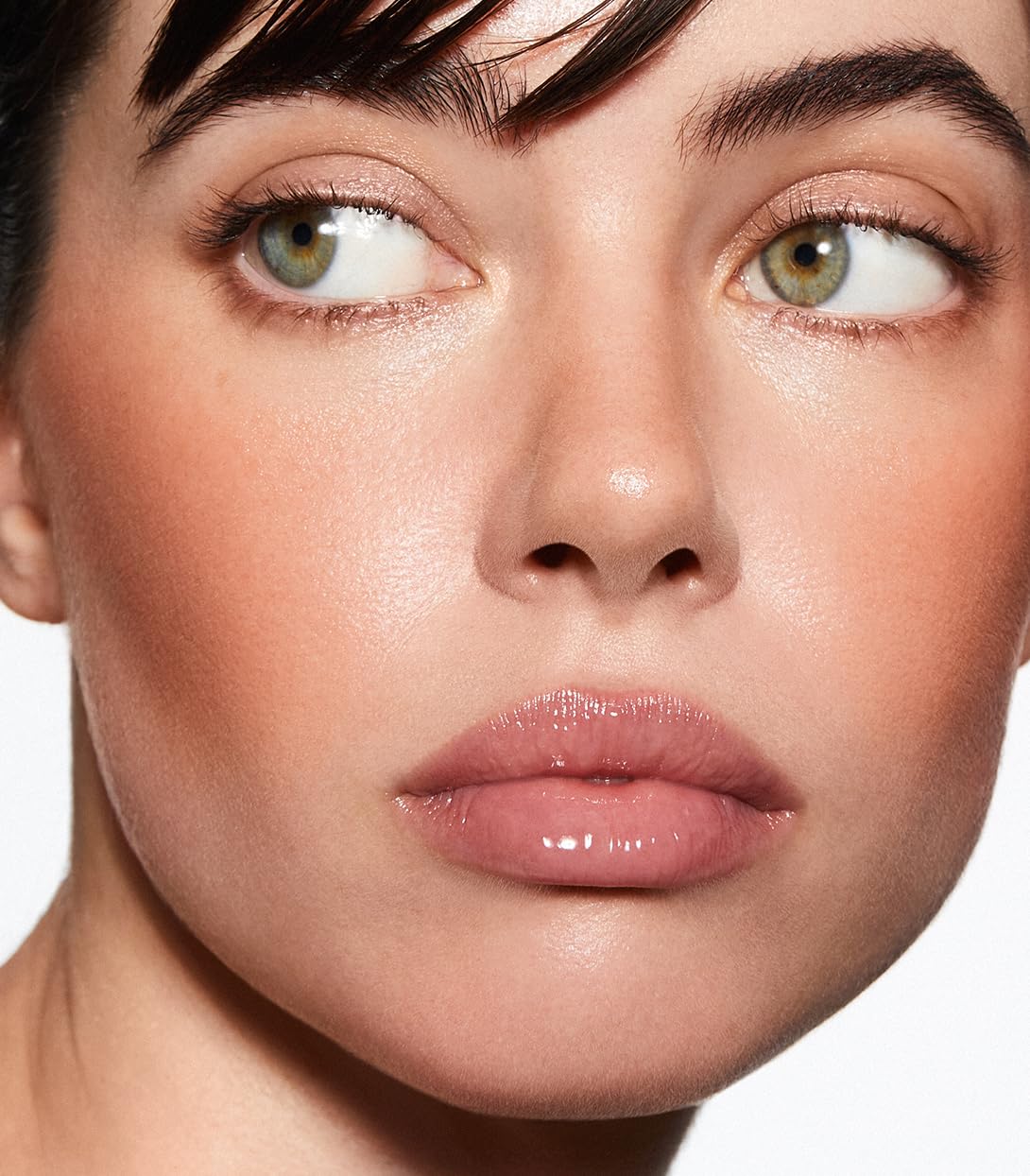 MAKE Beauty Heat Stroke Cream Blush Stick for Cheeks with Natural Hydrating Dewy Finish. Creamy Gel Blush Balm - Shade Flushed, Peachy Nude Cheek Tint