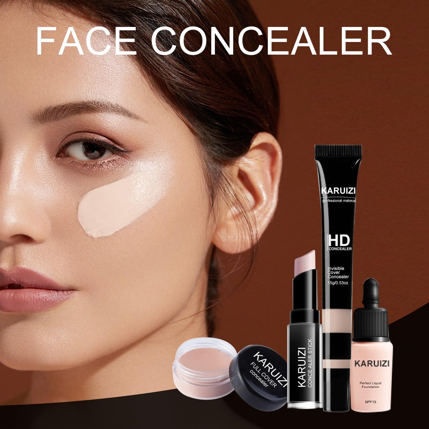 Makeup Kit All-in-one Makeup Gift Set for Women Full Kit, Eyeshadow Palette, Lip Gloss Set, Lipstick, Blush, Foundation, Concealer, Mascara, Eyebrow Pencil,Include Brush Set(KIT019)