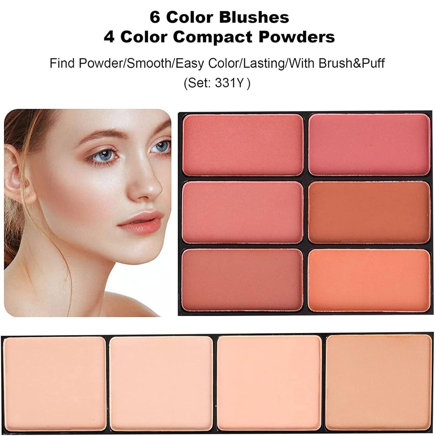 M 58 Color Professional Makeup pallet, Makeup Kit for Women Full Kit, All In One Makeup Kit Set, Makeup Gift Set for women girls (331Y)