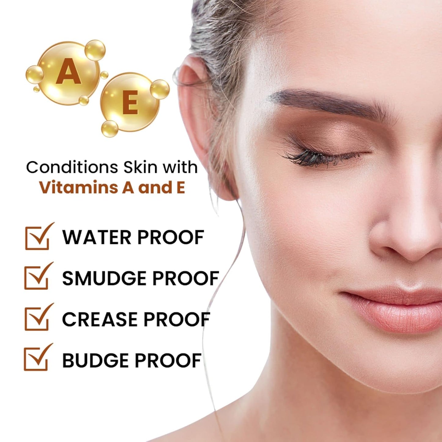 Mommy Makeup Any Wear Creme Eyeshadow - Waterproof, Crease-Proof, Long Lasting, High Pigment, Oil-free - Cream to Powder for Eyes, Cheeks & Lips (Snowflake)