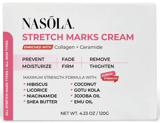 Stretch Mark Cream for Pregnancy, Eliminate and Prevent Deep Stretch Marks, Moisturizer Belly Cream for Pregnancy and Scars Removal With Enriched Collagen and Ceramide, 4.23 Oz