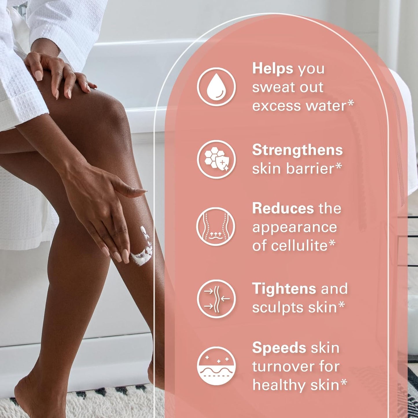 M3 Naturals Hot Cream for Belly Butt and Thighs Cellulite Cream for Thighs and Butt Fast Body Sweat Activator with Caffeine and Collagen - Invigorating Sweat Cream for Workouts and Body Sculpting