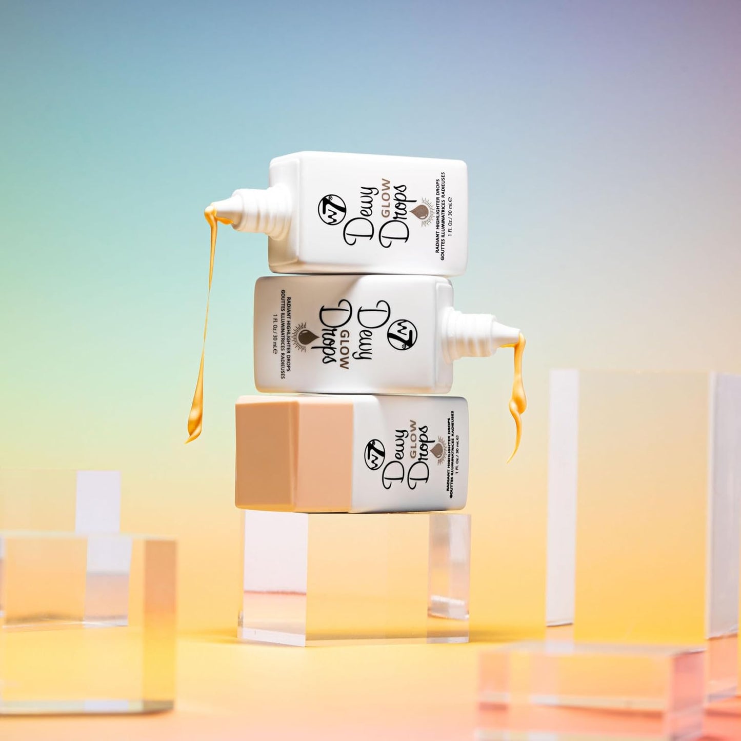 W7 Dewy Glow Drops - Liquid Highlighter Drops For Glowing Skin & A Radiant Finish