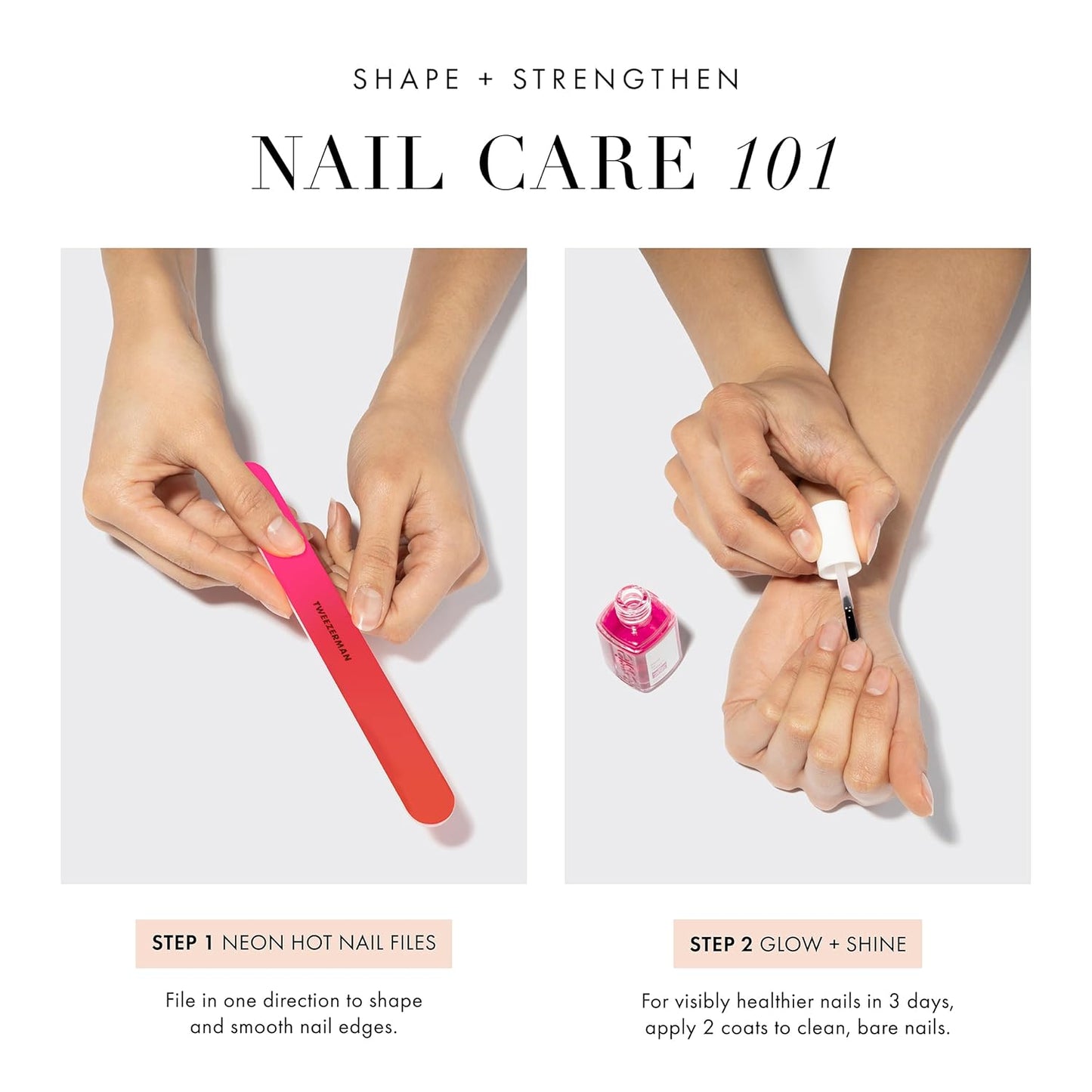 Dream Nail Length & Shape: HTR Glow & Shine , Neon Nail File Pack