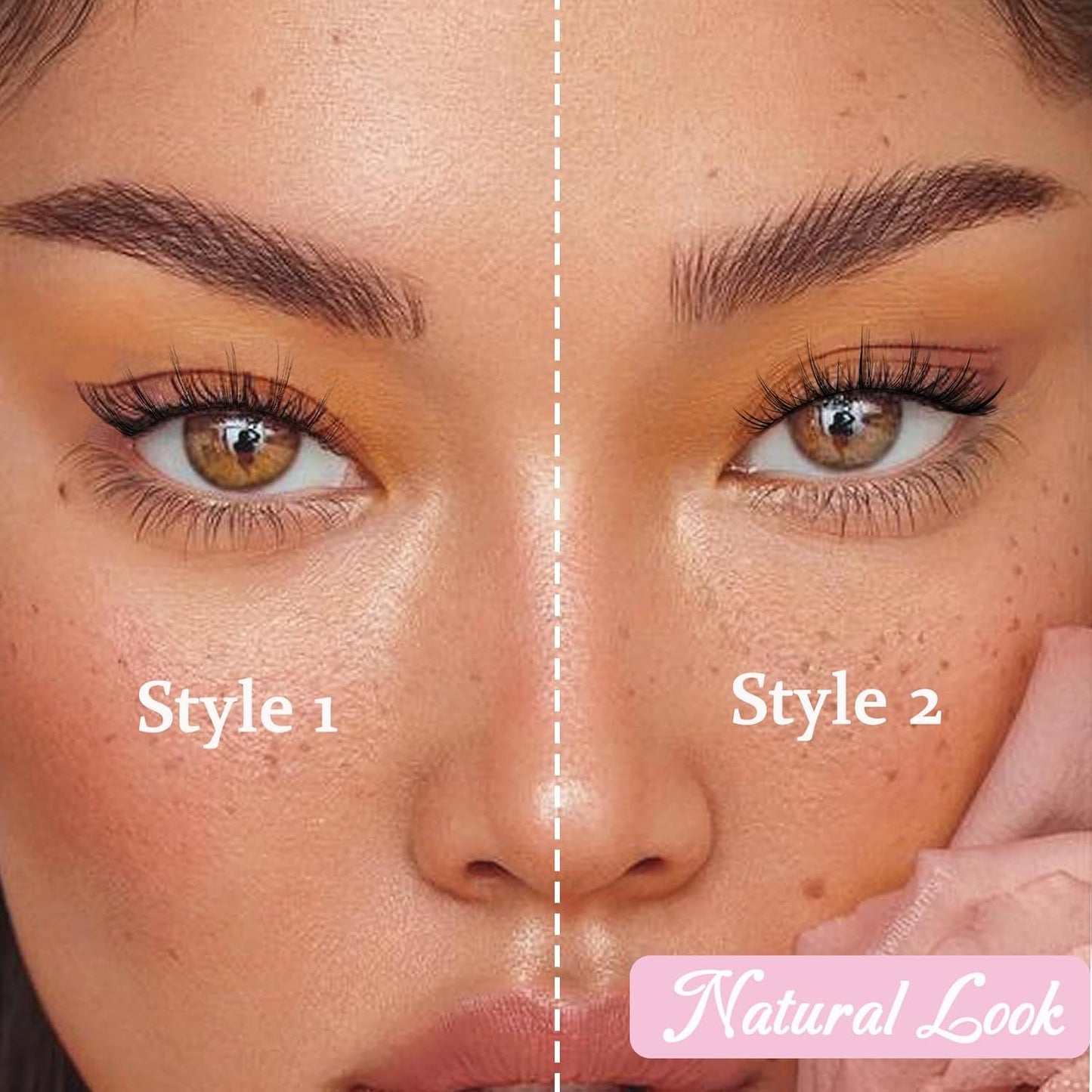 Losha Manga Lashes Natural Look Wispy False Eyelashes 20 Pairs 2 Styles Mixed Soft Fake Eye Lashes Pack Vegan Asian Anime Eyelashes (20P-Manga)