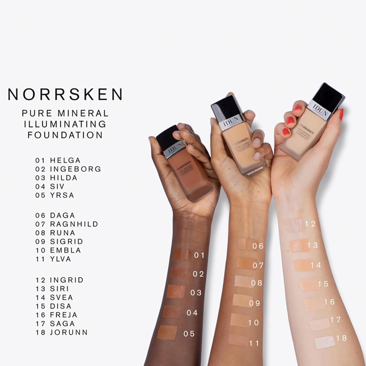 Liquid Norrsken Foundation - Silky Smooth Coverage - Luminous, Dewy Finish for Dry and Dull Skin - Water Resistant and Vegan Makeup - 221 Ragnhild - Warm Light Brown - 1.01 oz