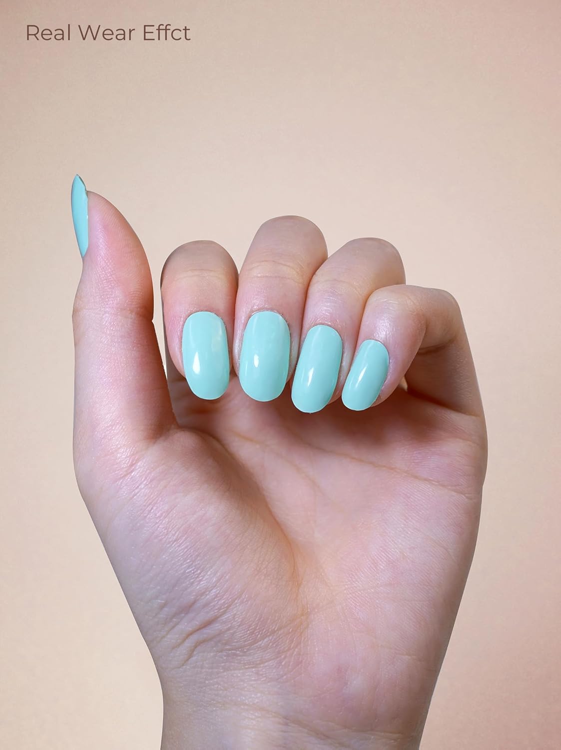 Pre Cured Gel Nail Strips - 44PCS Salon Quality Gel Nail Stickers - Long Lasting Polish Wraps for Women no UV Light Needed Easy Apply& Remove (Lime Green）