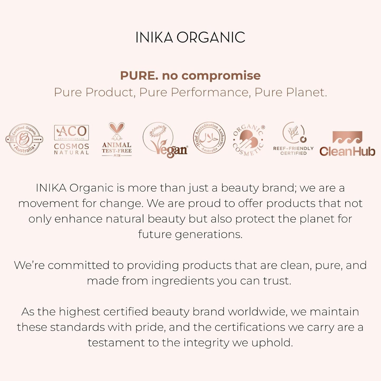 INIKA Organic BB Cream Foundation - Vegan Makeup with Hydrating Prickly Pear, Jojoba, and Pomegranate Seed Oil - Lightweight, Radiant BB Glow for Balanced Skin Tone, Cream 1 fl oz