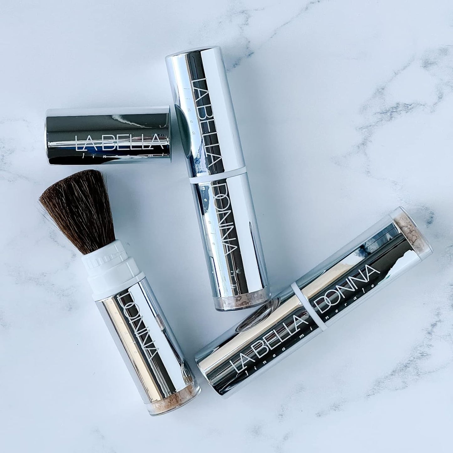 Minerals on the Go - (Dispensing Brush w/Loose Foundation) in Caffe