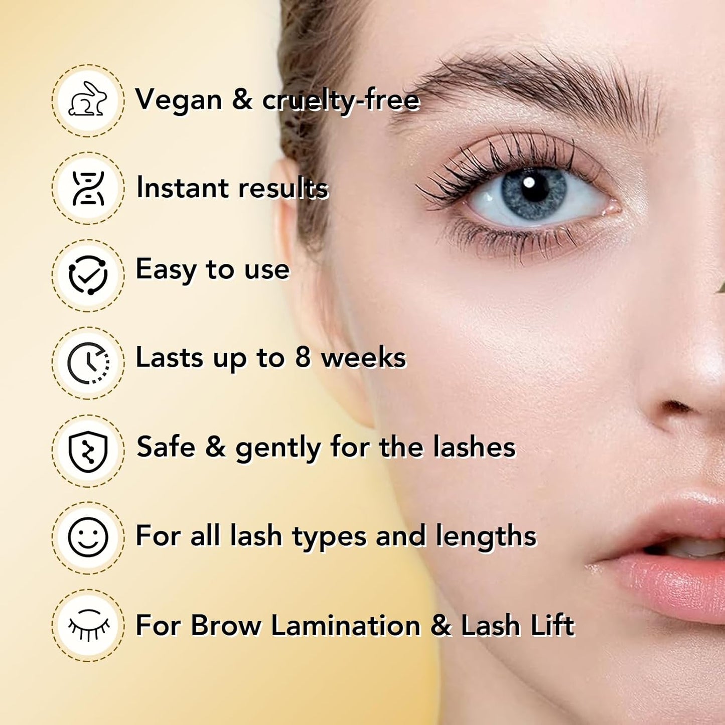 Lash Lift Kit & Brow Lamination Kit Professional Eyelash Perm Kit Semi-Permanent Lash Curling Perming With Detail Instruction Easy For Beginner Achieve Salon-Quality Lash Lift At Home