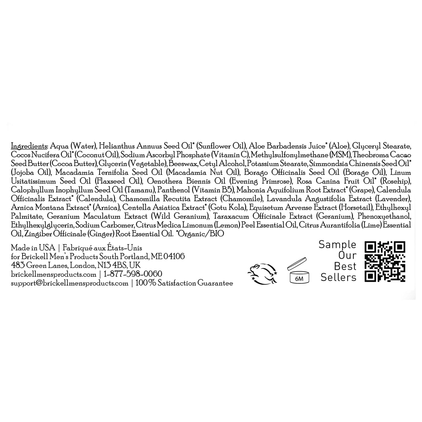 Brickell Men's Products Resurfacing Anti-Aging Face Cream For Men, Natural and Organic Face Moisturizer, Vitamin C Cream For Wrinkles, 2 Ounce, Scented