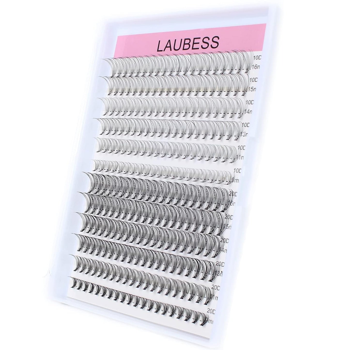 Eyelash Clusters LAUBESS Lash Clusters Individual Lashes Cluster Eyelash Extensions DIY at Home Waterproof Cluster Lashes (10D/20D-D-Mix9-16)
