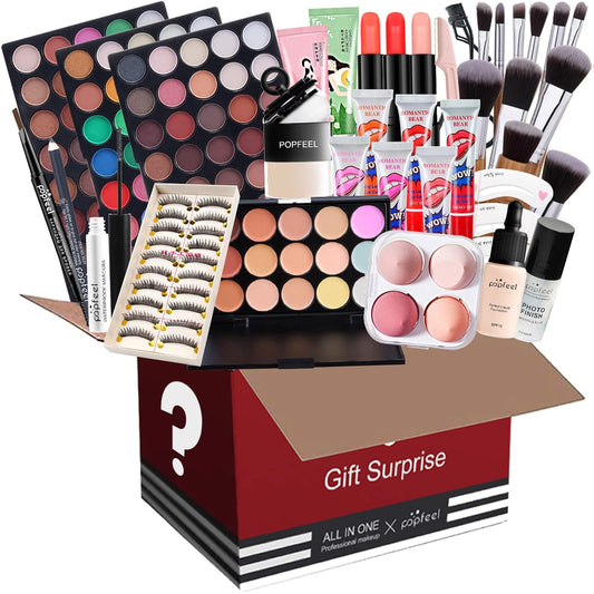 Professional Makeup Kit for Women Full Kit, Makeup Set Cosmetic Make Up Kit with Makeup Bag Include Eyeshadow Palette Makeup Brushes Set Lipstick Lip Gloss Foundation Concealer