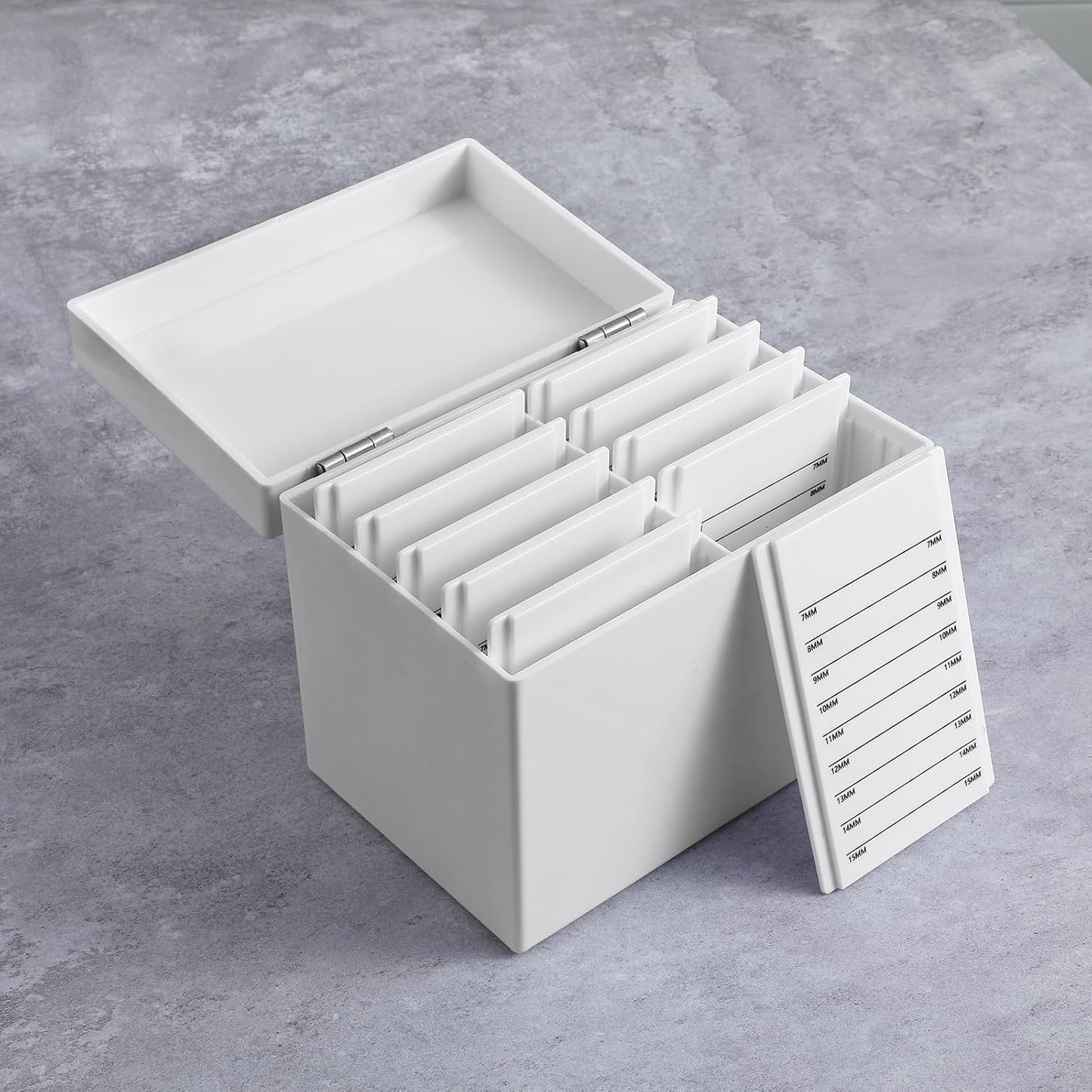 Acrylic Eyelash Storage Box, 10 Layers False Eyelashes Glue Pallet Holder Display Grafting Eye lashes Extension Close-Packed Display with 10 Pallets Makeup Organizer