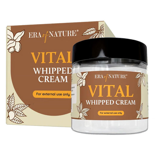 era of nature Shea Butter, Mango & Cocoa Blend Vital Whipped Body Cream for Women 8oz - Lightweight Whipped Lotion - Non-Greasy Body Butter Cream Lotion & Balm Moisturizer for Face, Hair & Dry Skin