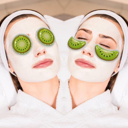 Gel Eye Ice Pack Reusable Cooling Ice Eye Pads and Under Eye Patches, Eye Hot Cold Pack for Eye Relax,Swelling, Eye Redness, Puffy Eyes (Kiwi Fruit)