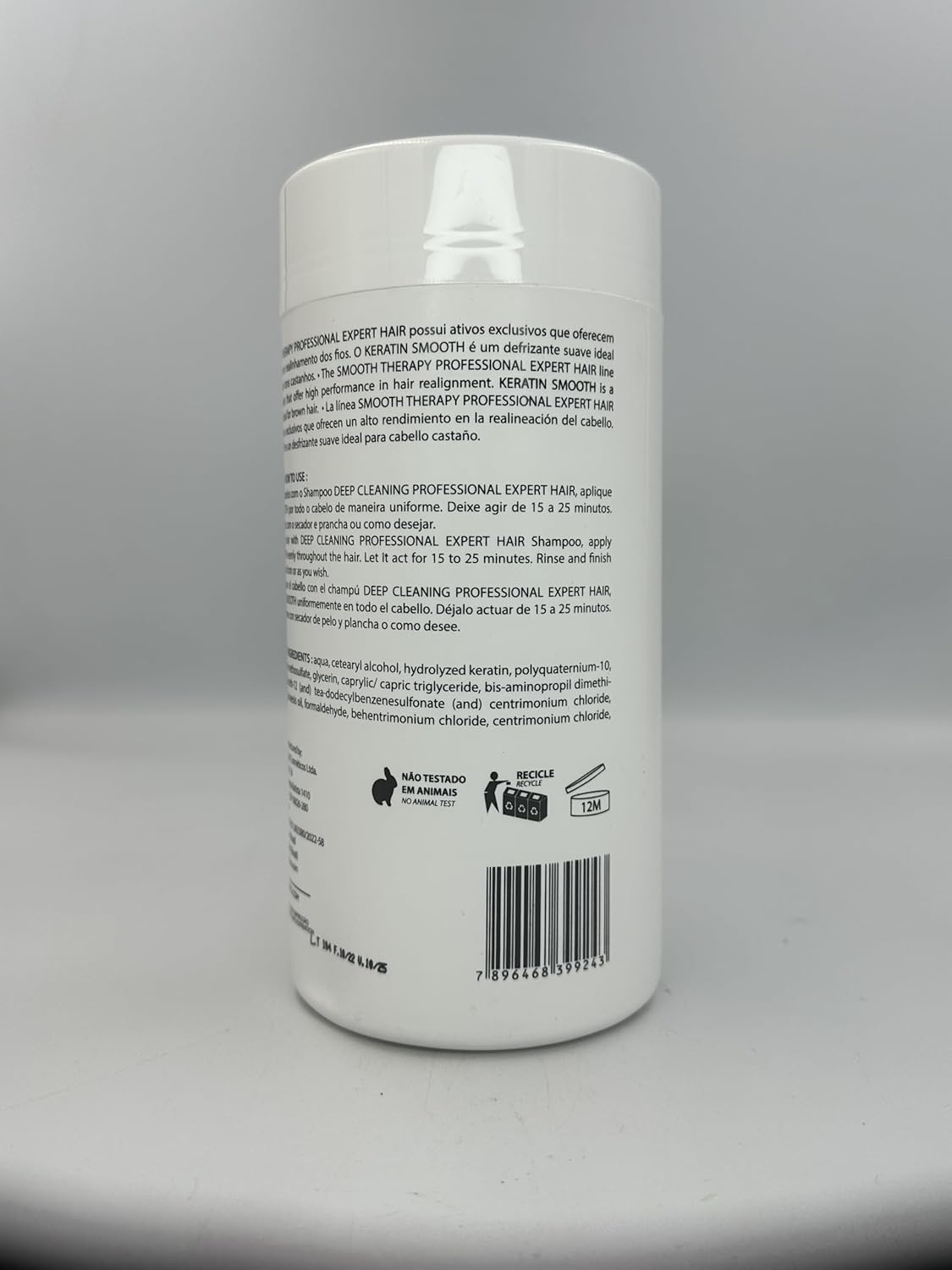 Expert Hair B-tox Kit - Anti-Residue Shampoo + B-tox Capilar Para El Cabello - Thermo-Active, Anti-Frizz & Natural Look - Cirugia Capilar para el Cabello