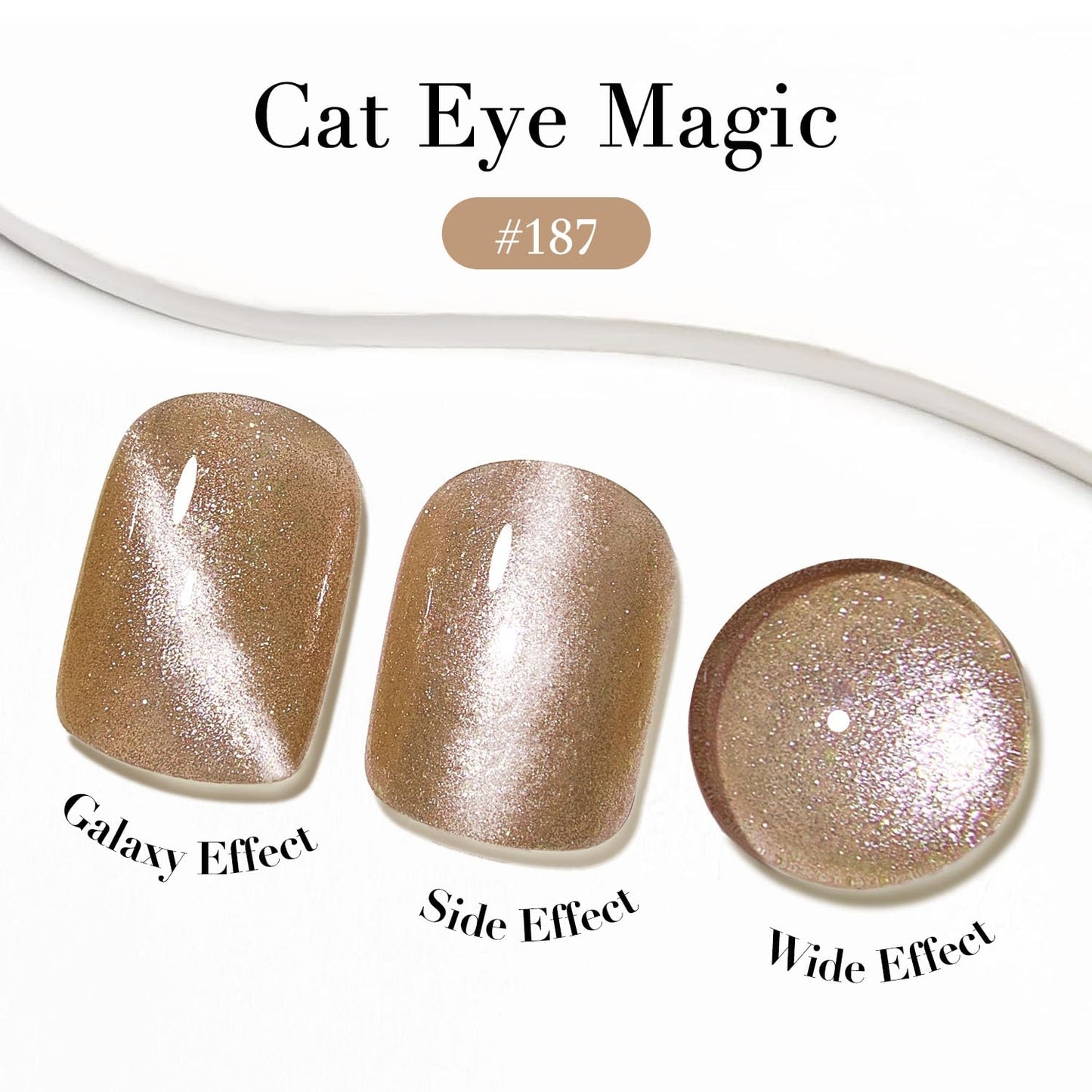 AZUREBEAUTY Cat Eye Nail Polish Quick Dry Nude Brown Magnetic Fingernail Polish no Gel Long-lasting Salon-Quality for Women Girl Gift 0.34 fl oz