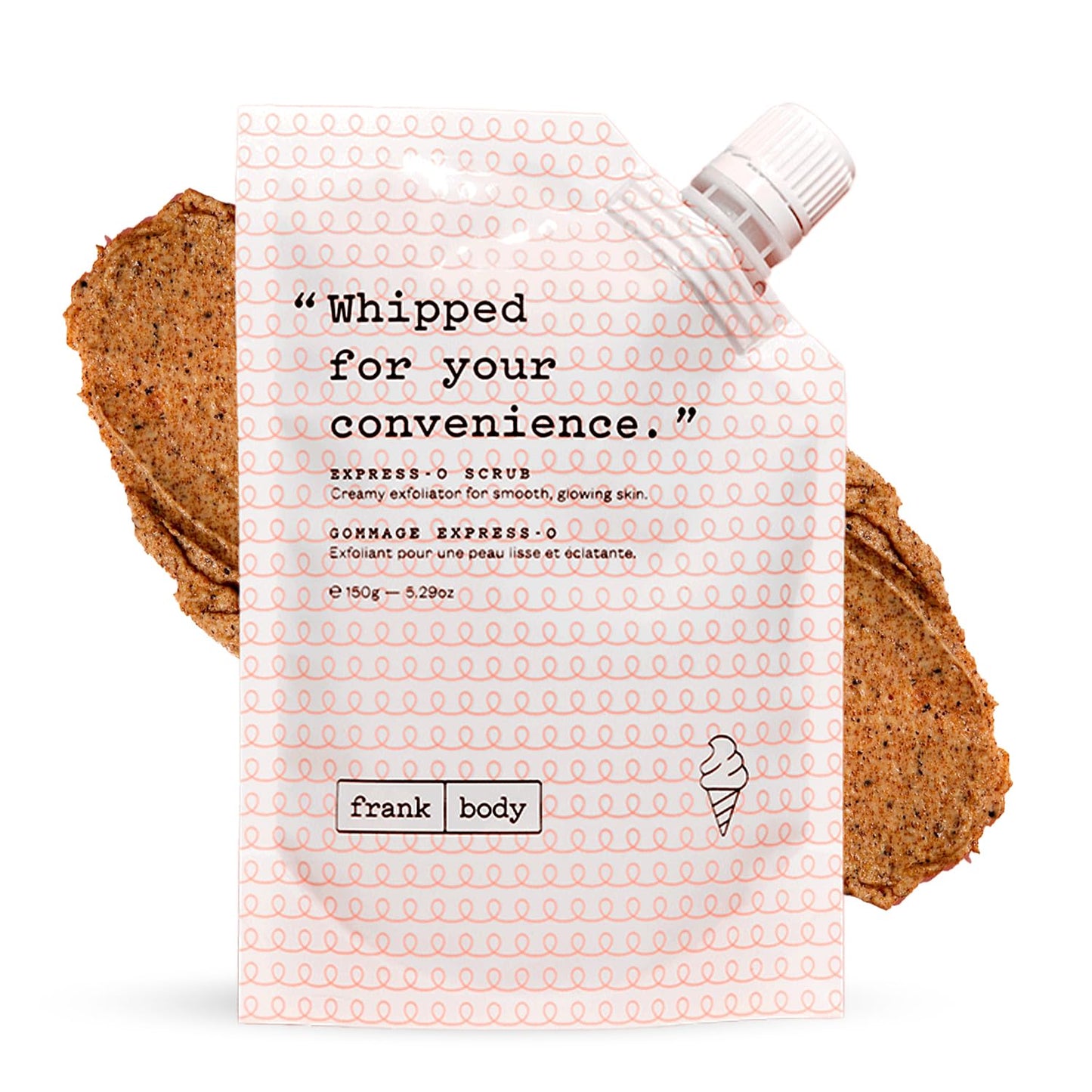 frank body Express-O Coffee Scrub | Smooths, Exfoliates & Fades Marks | Coffee, Shea Butter, Grapeseed Oil & White Clay | Vegan & Cruelty Free | 150g / 5.07 oz