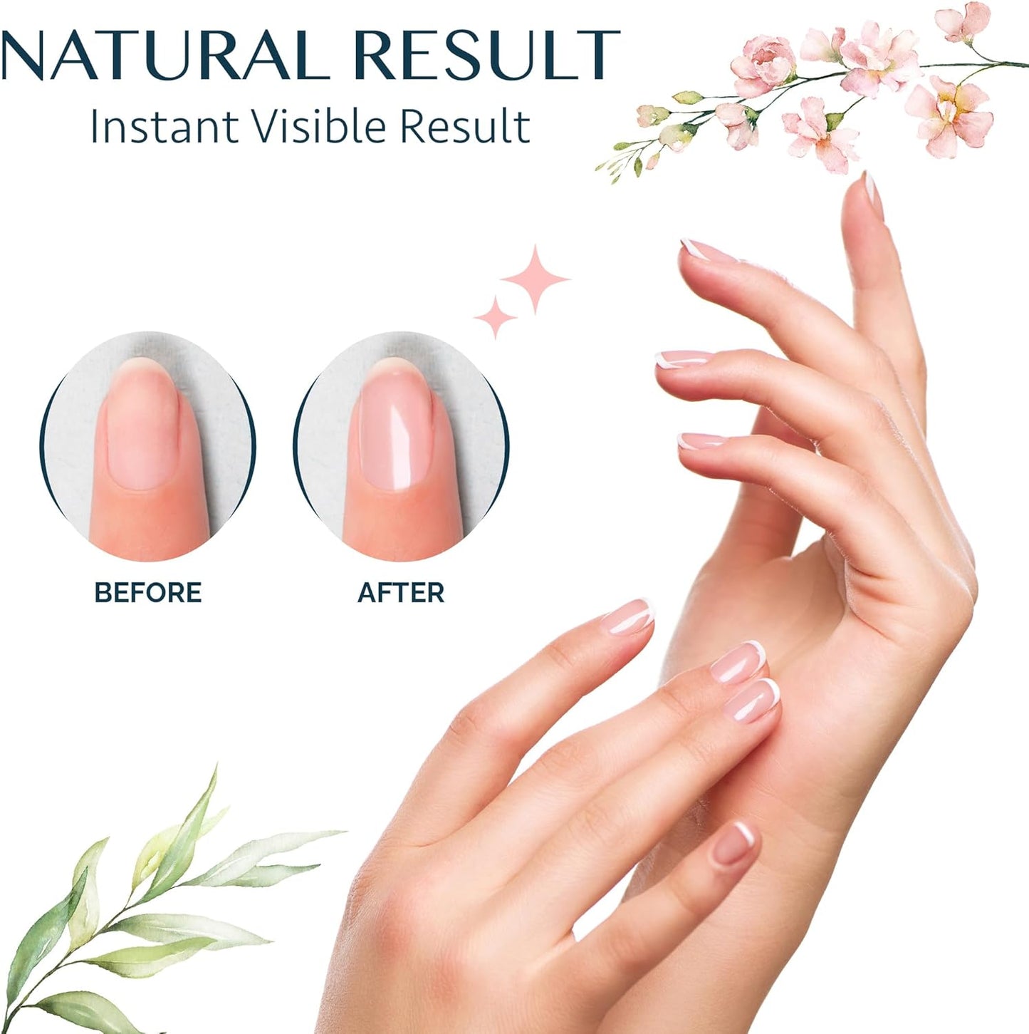 Pro Nail Buffer Block – 2 Pack Luxurious Shine Korean 4-Way Nail Buffing Block Pink – Natural Shine Nails – Manicure/Pedicure Tools for Home and Salon