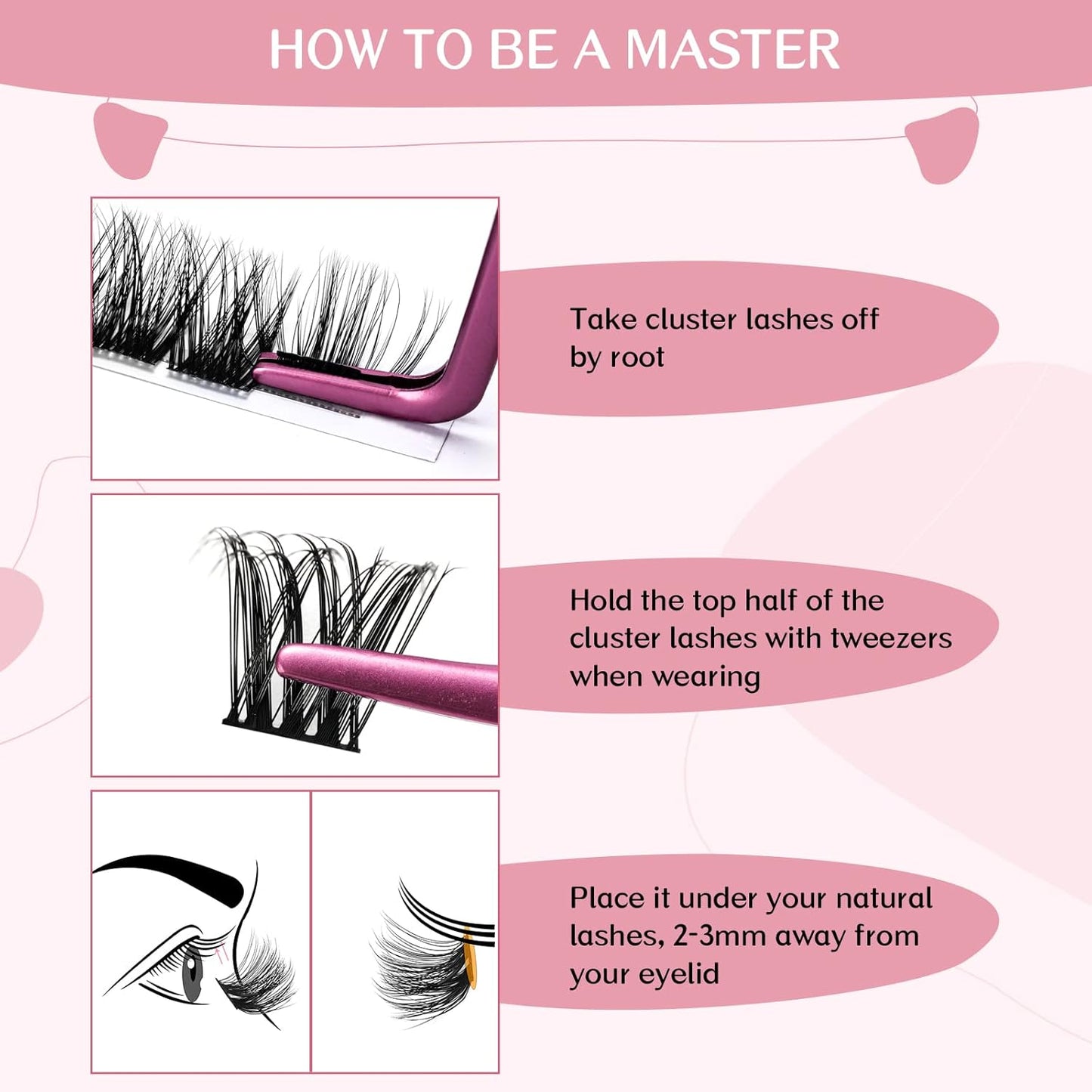 Cluster Lashes 72 Pcs Lash Clusters DIY Eyelash Extension Individual Cluster Eyelashes Tender Style Self-Application Fluffy Super Thin Band Reusable Soft & Comfortable(Tender-C-16mm)