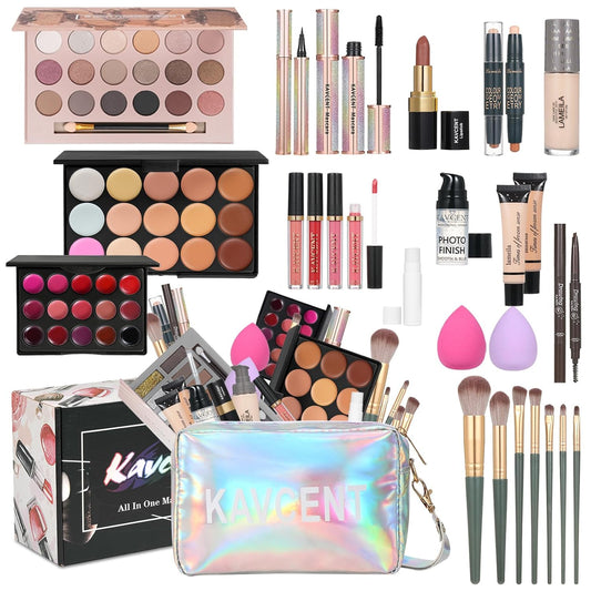 Makeup Sets for Teens Makeup Kit for Women Full Kit Makeup set Makeup Kit Eyeshadow Palette Foundation Mascara Contour Lipgloss Makeup Teenager Gift