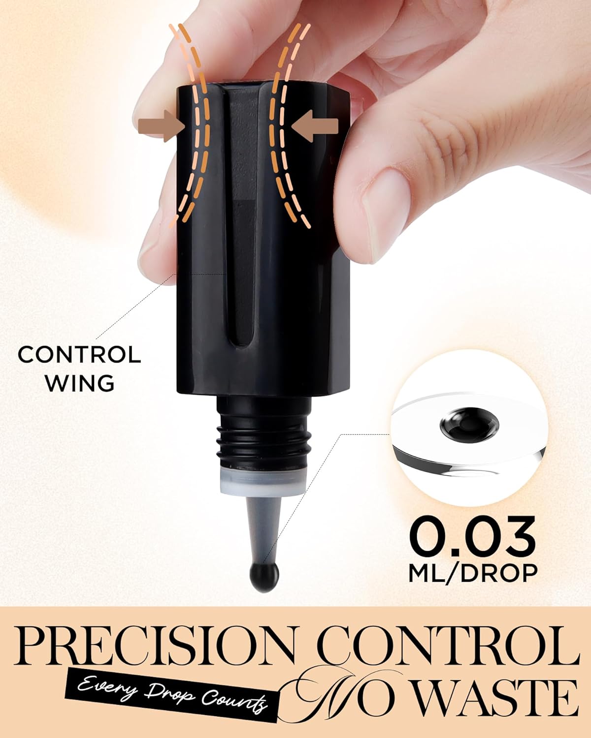 Lash Extension Glue, Professional Eyelash Extension Glue for Volume and Classic Lashes 10 ml, Smart Drop Technology Accurate 0.03 ml, 1S Dry Time, 6-7 Weeks Retention by BEYELIAN