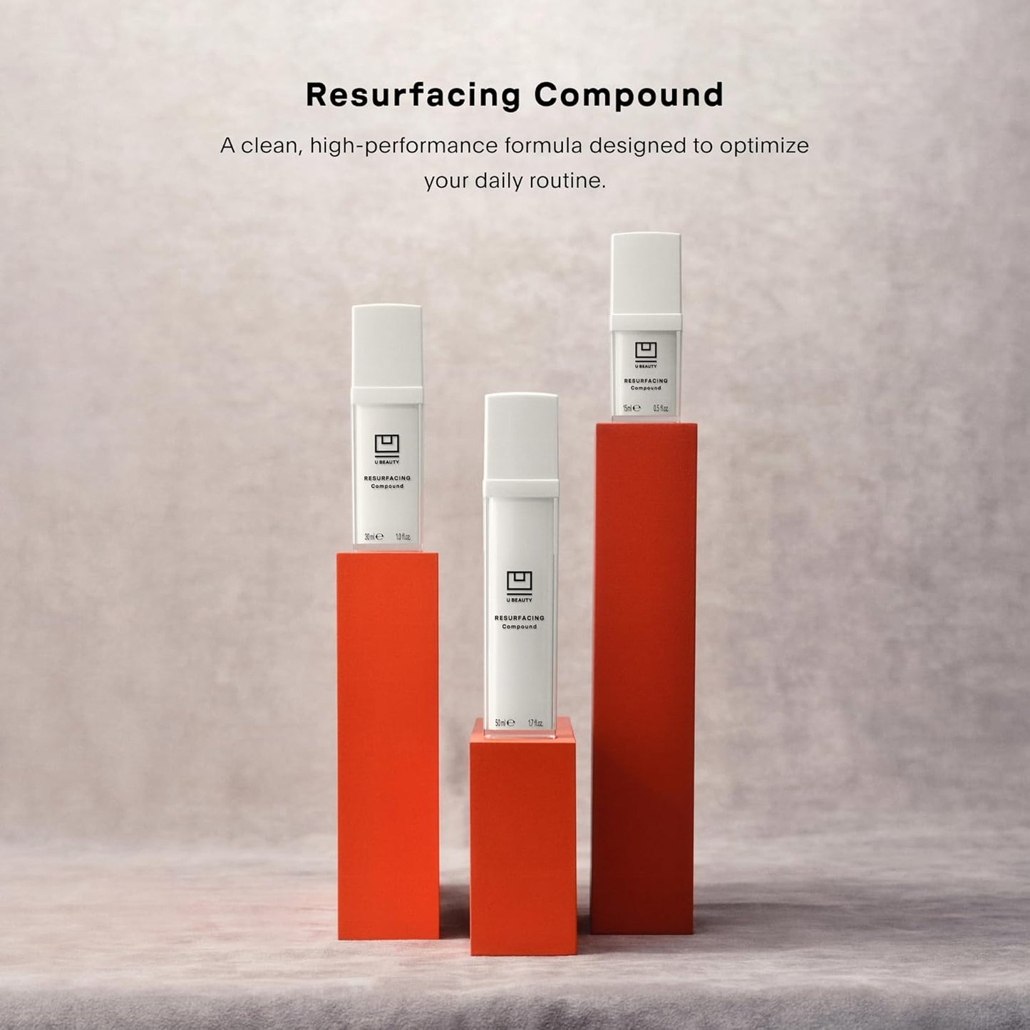 U Beauty Resurfacing Compound Serum - Renew & Illuminate Face Serum - Advanced 8-in-1 Formula with Vitamin C, Retinol, Hyaluronic Acid, & Peptides - Targets Fine Lines, Pores 0.5 fl oz