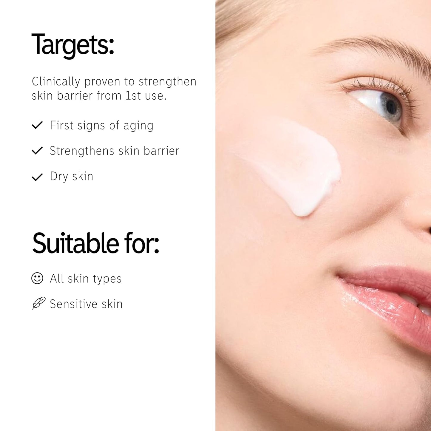 The INKEY List Bio-Active Ceramide Repairing and Plumping Moisturizer 1.7fl oz/50ml, Anti-Ageing Skincare, 24-Hour Hydration Cream, Vegan Friendly, Suitable For All Skin Types