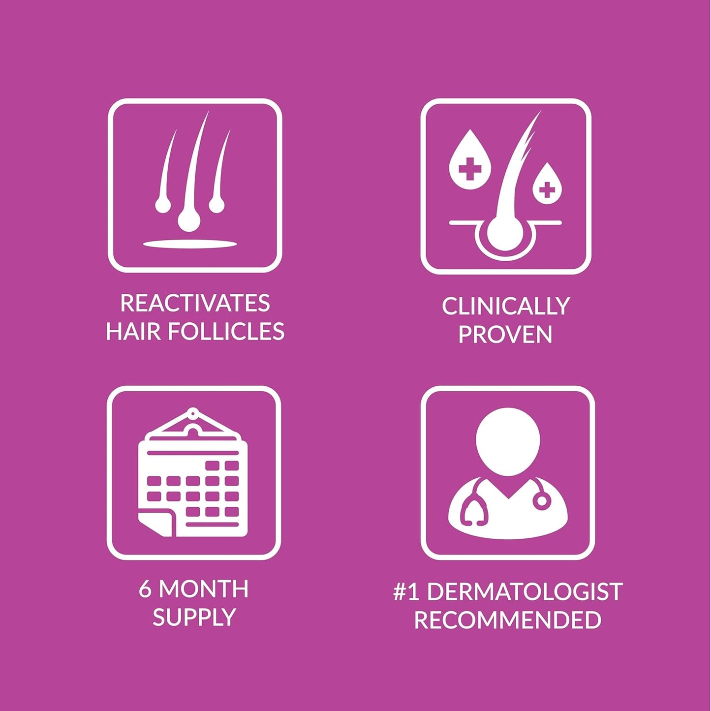 Minoxidil Topical Aerosol Foam, 5%, Hair Regrowth Treatment for Women, 2.11 oz Reactivates Hair Follicles to Stimulate Hair Regrowth - 6 Months Supply