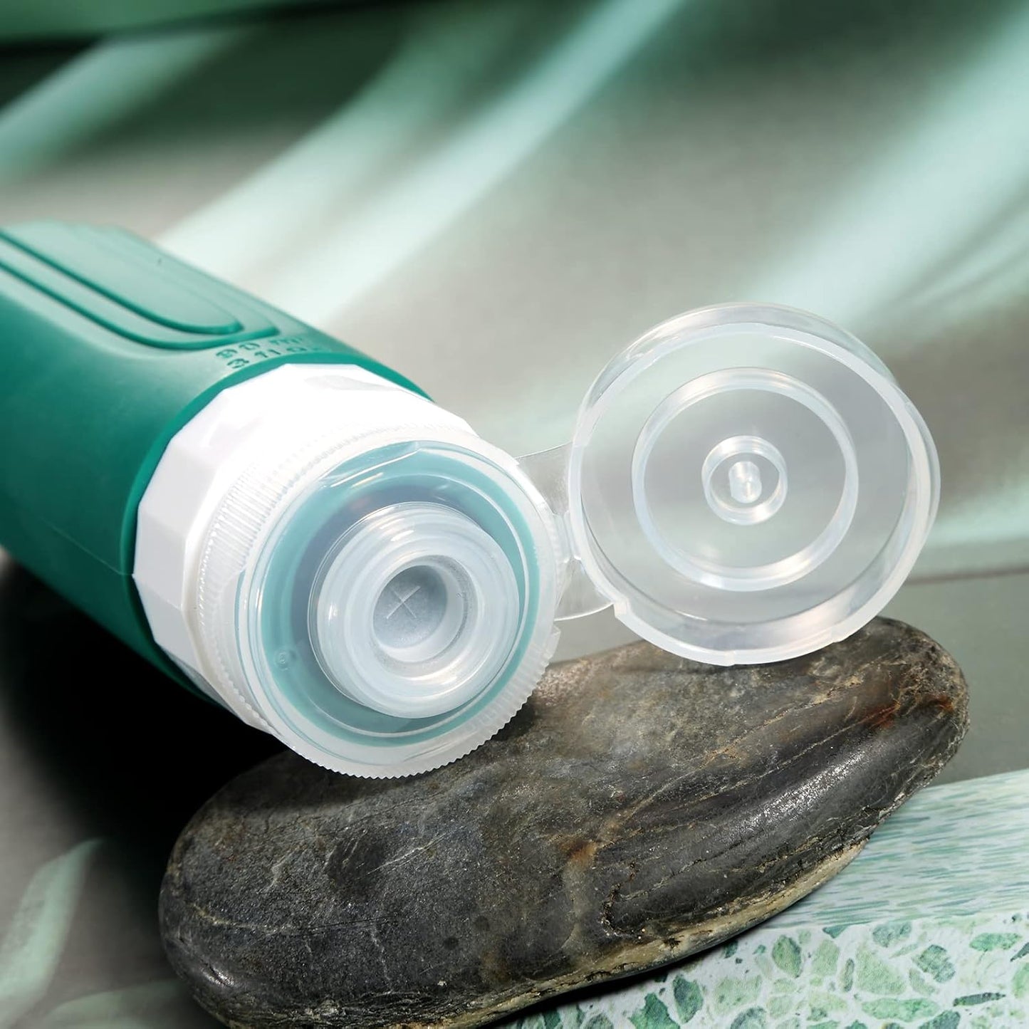 Travel Bottles for Toiletries, Tsa Approved 3oz Travel Size Containers BPA Free Leak Proof Refillable Liquid Silicone Squeezable Travel Accessories for Shampoo Conditioner Lotion (4 Pack)