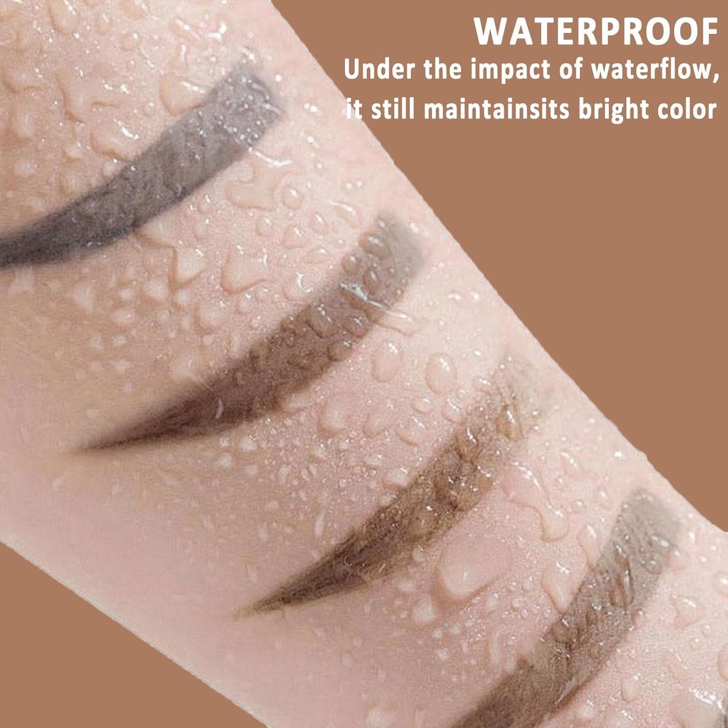 Tattoo Eyebrow Gel Easy Peel Off, Peel Off Eyebrow Tint, Easy Peel off Eyebrow Gel, Peel Off Eyebrow Tint, Waterproof & Sweatproof for All Skin Types (#2 Medium Brown)