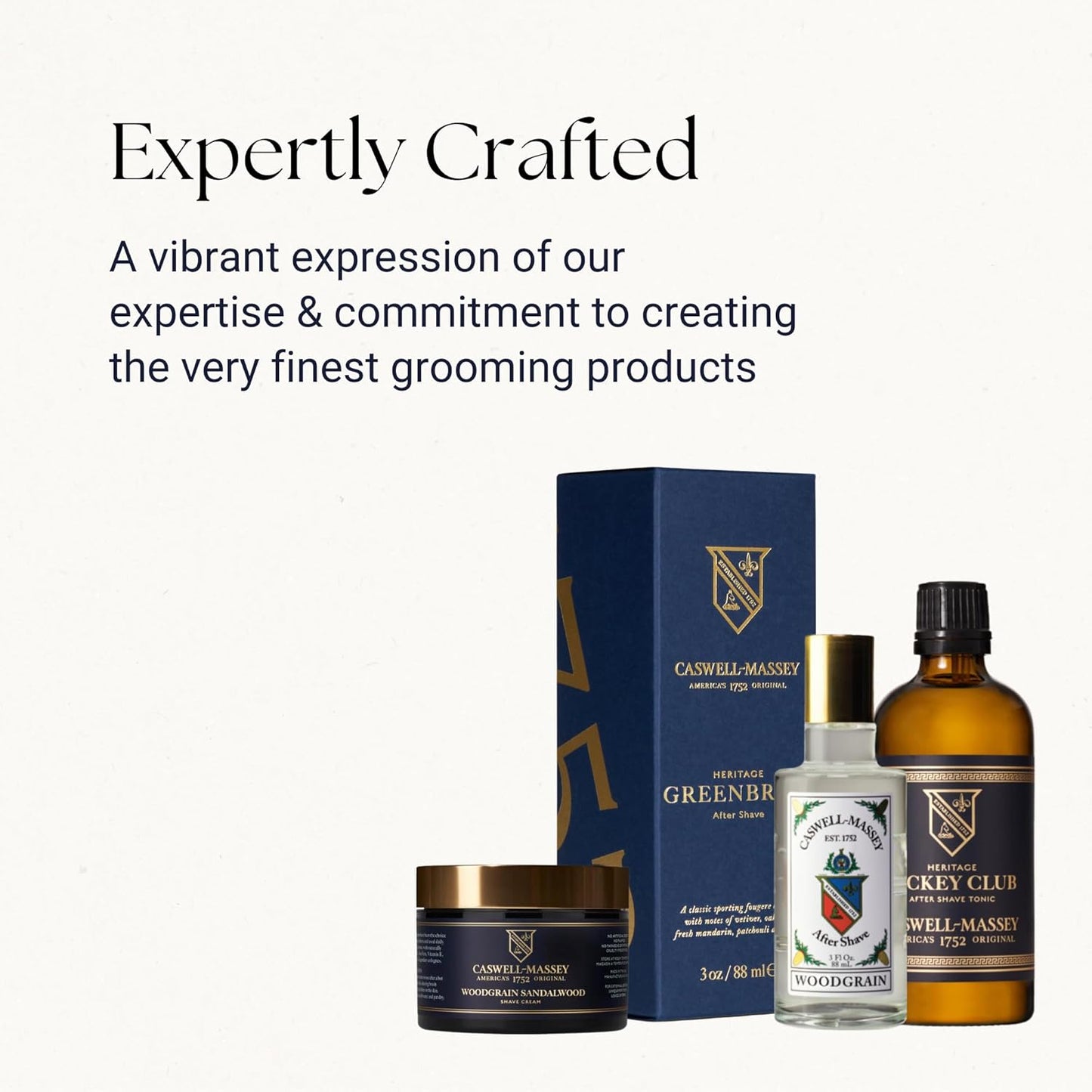 Caswell-Massey Greenbriar Gold Cap After Shave, Soothing Aftershave with Petitgrain, Mandarin & Sage, 3 Fl Oz