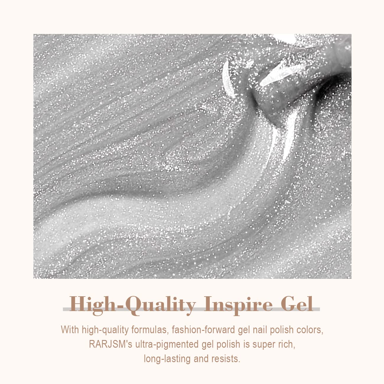 RARJSM Silver Cat Eye Gel Nail Polish 9D Cateye Galaxy Universal Glitter Shimmer Velvet Ice Gel Polish Single Bottle 15ml with Magnetic Stick UV LED Curing Requires Soak Off Home Salon DIY Manicure