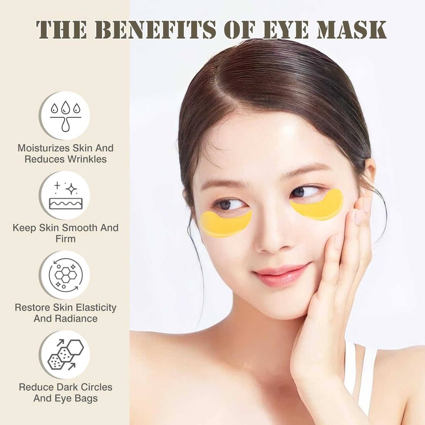 Under Eye Patches for Puffy Eyes and Dark Circles,60 Pcs Collagen Under Eye Mask Skin Care Products,Snail Mucin Eye Patches,Wrinkle Patches,Moisturise and Reduce Eye Lines To Revitalise You