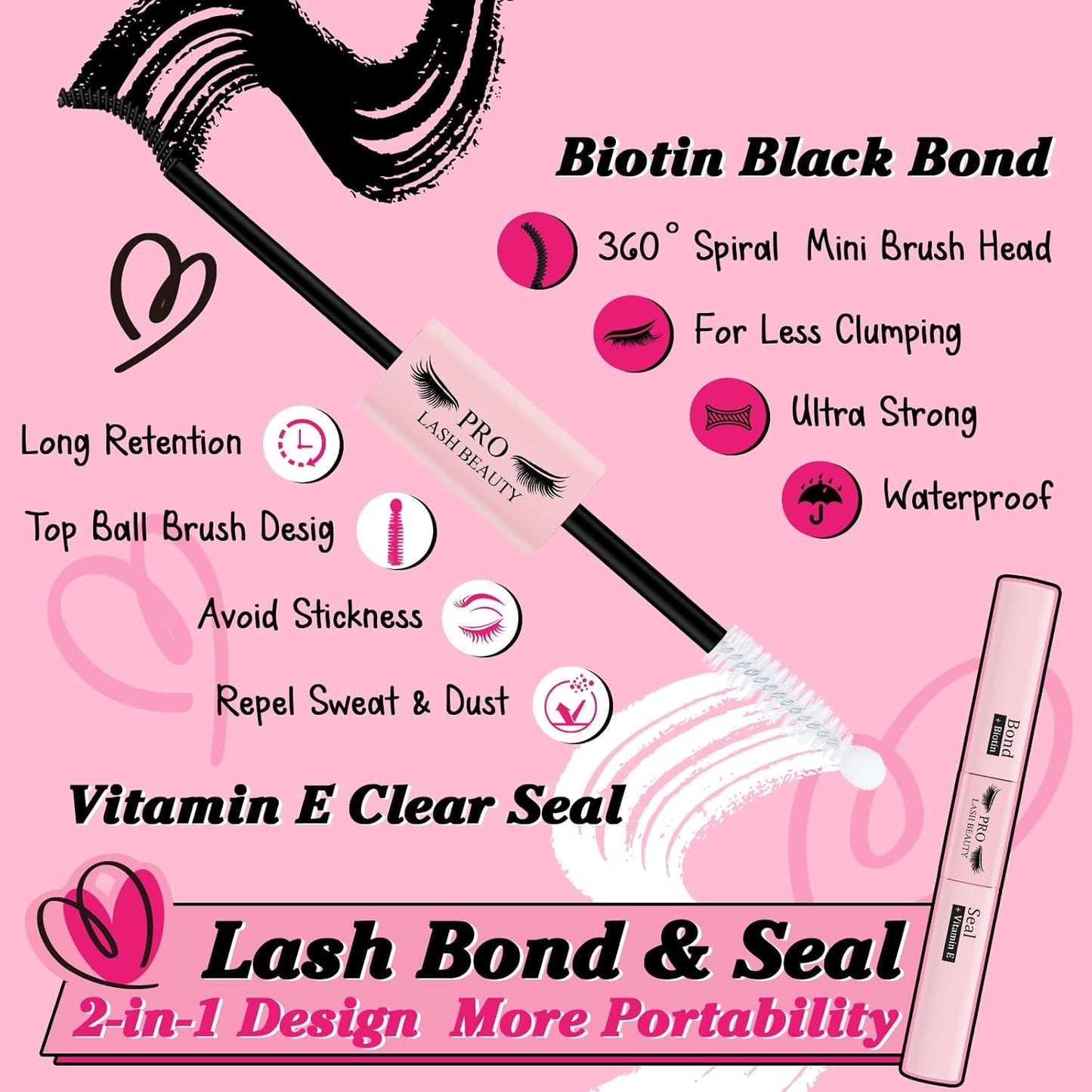 Lash Clusters Kit 280Pcs Lash Clusters Eyelash Extension Kit with Lash Bond and Seal Lash Remover Lash Applicator Individual Lashes Kit Eyelash Brush Easy to Apply at Home(30D+40D-9-16mix Kit)