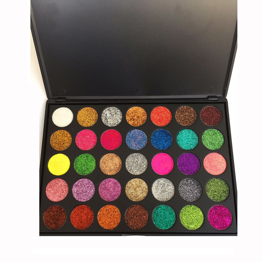 Glitter Eyeshadow New 35 Color Sequin Natural Professional Makeup Palette Mixing