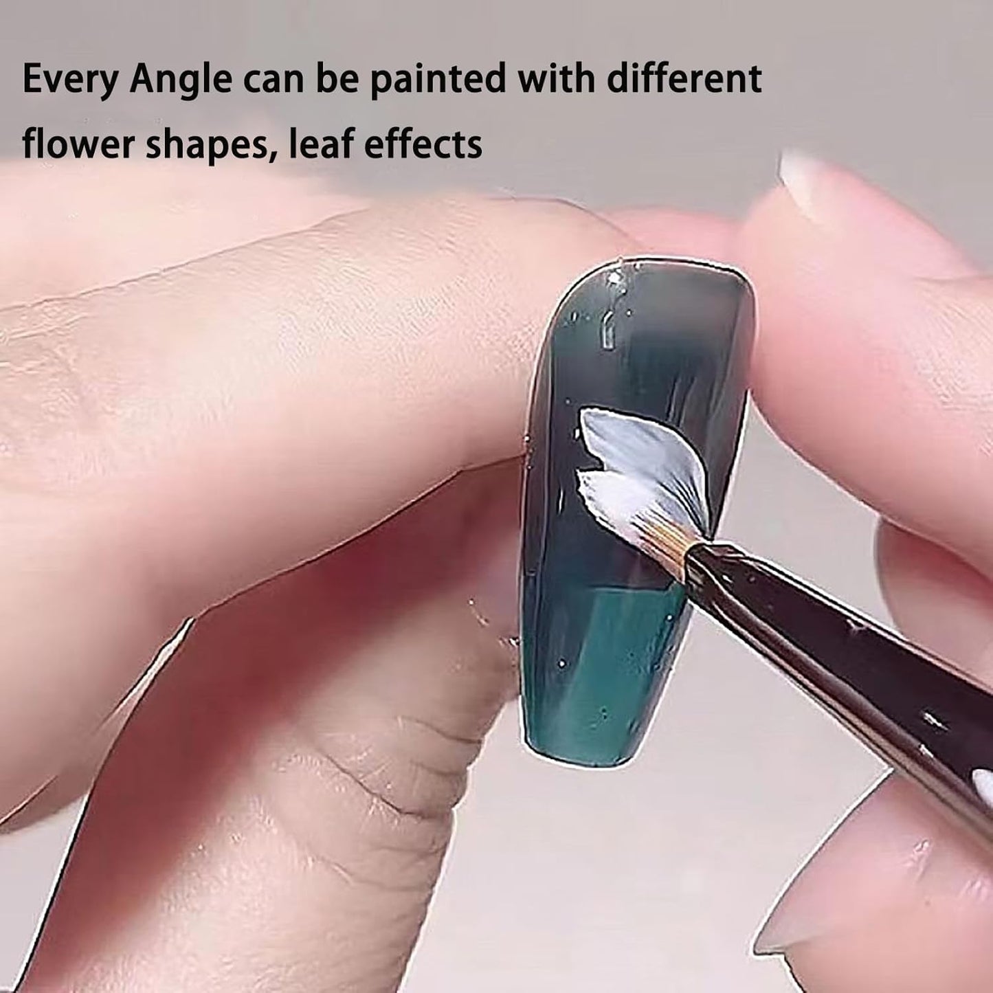 Nail Brush for Drawing Petals and Butterflies, Watercolor Paint Brushes for Oil Painting, Acrylic Paint Brushes（1 PACK） (dark brown)