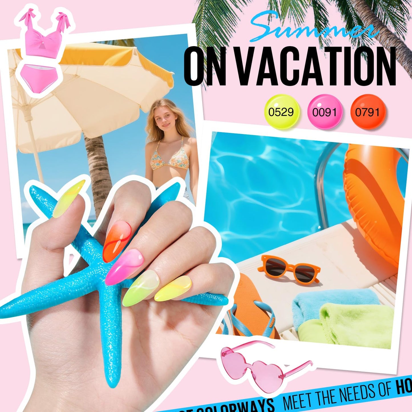 MEFA Neon Gel Nail Polish Set 6 Colors, Summer Neon Green Lime Yellow Pink Navy Blue Purple Orange Bright Vibrant Pride Month Soak Off Nail Art Design Manicure DIY at Home Salon Gifts for Women Girls