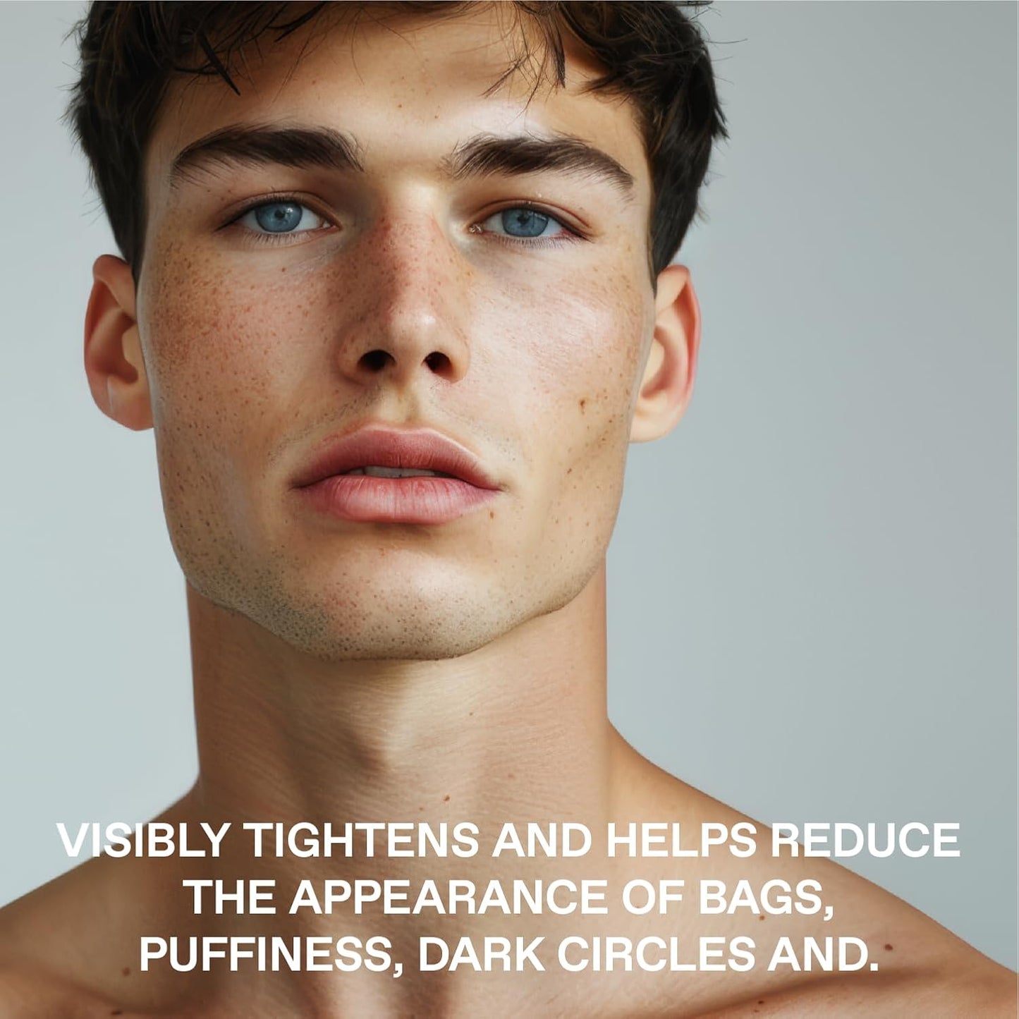 Under Eye Gel for Men, Brightening Caffeine Eye Cream with Peptides, RejuveNAD, Helps with Tightening, Depuffing, Fine Lines & Wrinkles, Puffy Under Eye Bags or Tired Eyes, 0.5 Fl Oz