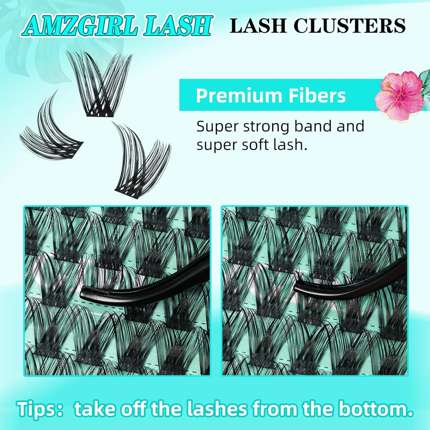 Lash Clusters Wet Look 168Pcs Eyelash Cluster Ultra-Thin Lash Band Eyelashes Extensions Spiky Anime Wide Span Lashes(Hollyhock,D-14mm)