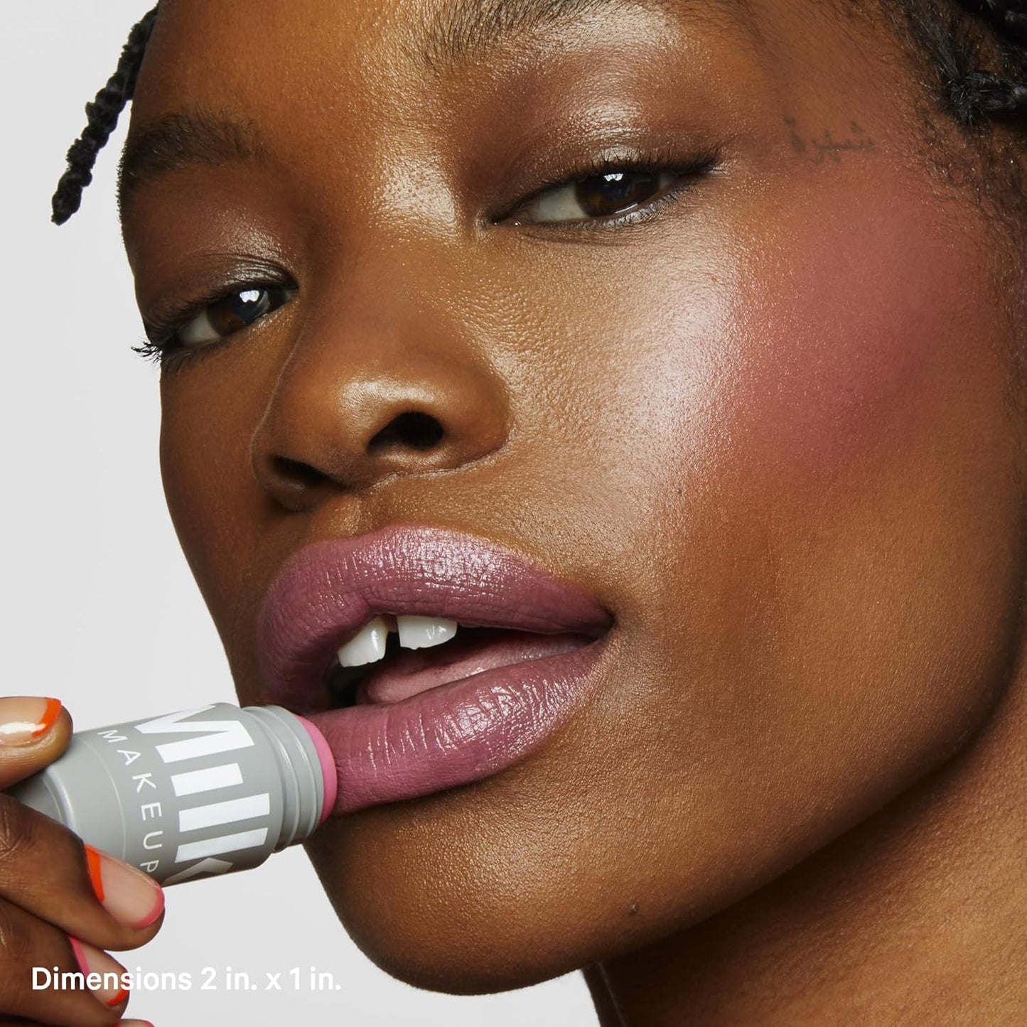 Milk Makeup Lip + Cheek, Rally (Mauve Pink Shimmer) - 0.21 fl oz - Cream Blush & Lip Color - Buildable & Blendable - 1,000+ Swipes Per Stick - Non-Comedogenic - Vegan, Cruelty Free