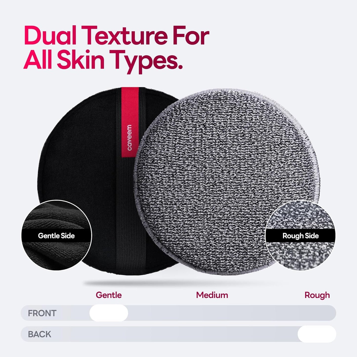 Exfoliating Body Scrubber, Bath and Body Scrub Buffer, Body Exfoliator for Remove Dead Skin, Gentle and Rough Lightweight Sponge for Shower (2 Pack)