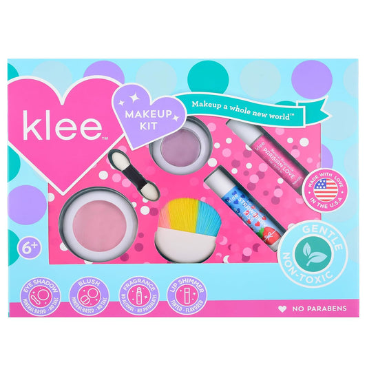 Luna Star Klee Mineral Makeup Kit. Gentle and Non-Toxic. Kid-Friendly. Made in USA. (Swirl of Glee)