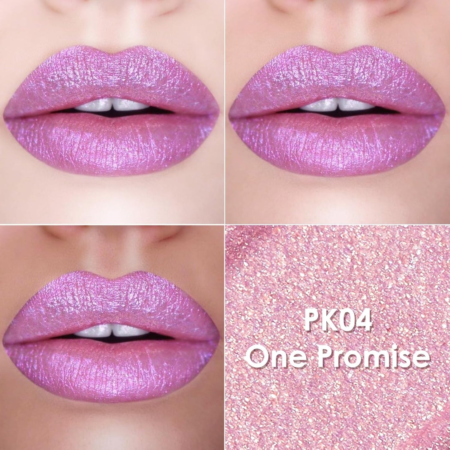 FOCALLURE Metallic Liquid Lipstick,Non Stick Cup Lip Gloss,High Impact Lip Color with Transfer-proof Wear,Long Lasting & Waterproof Lipstick Makeup for Women,One Promise