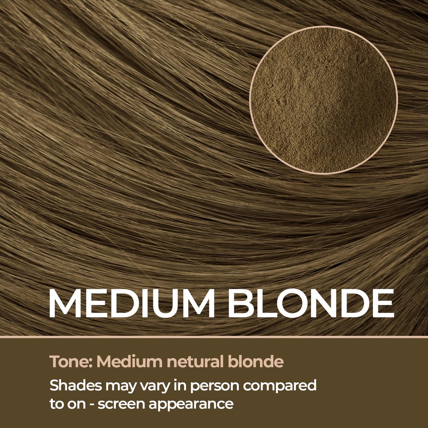 Keratin Hair Fibers for Men & Women - Fill In Fine or Thinning Hair, Instantly Thicker, Fuller Looking Hair (Medium Blonde, 15g)