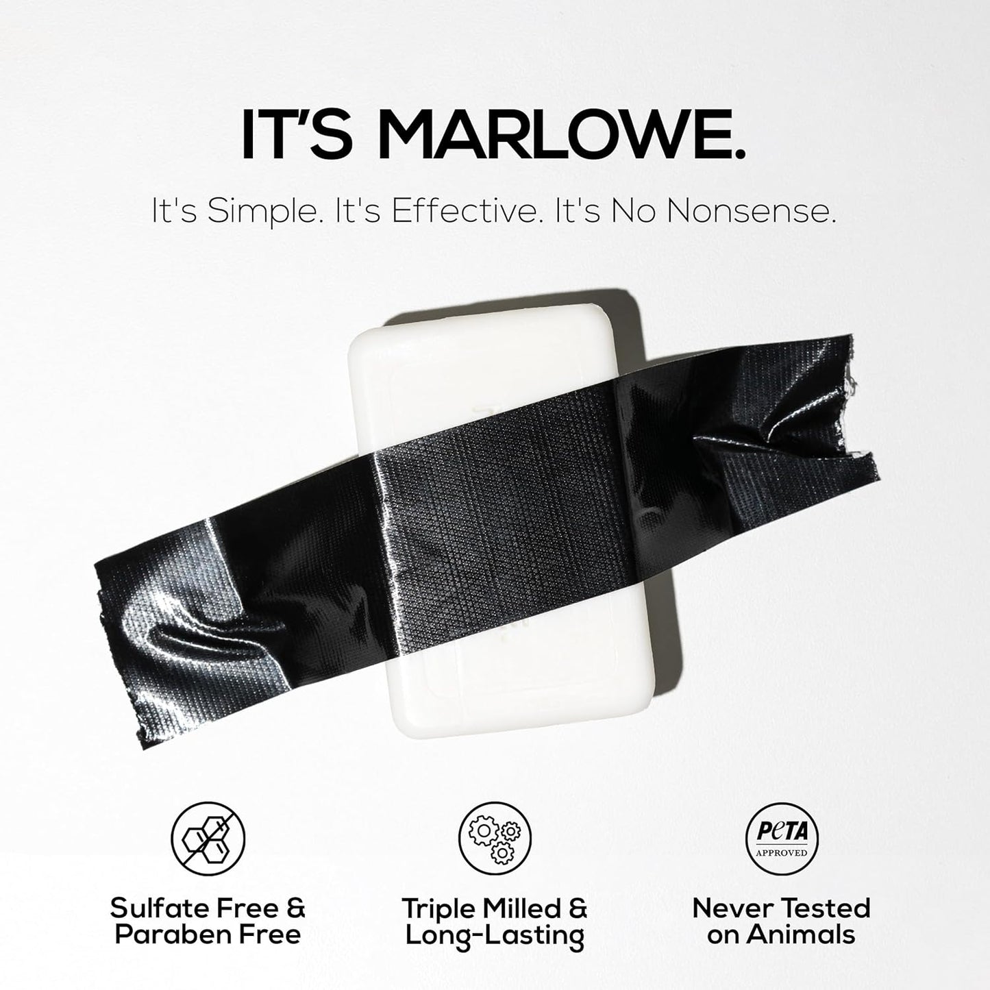 MARLOWE. No. 105 Bar Soap for Men 7 oz (12 Bars) Moisturizing Body Soap, Nourishing & Refreshing with Natural Extracts, Shea Butter, Olive Oil & Green Tea Extracts, Original Sage & Fir Scent